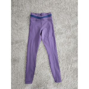 JOHNNY WAS CALME criss cross leggings‎ in purple | size XS